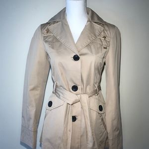 Ellen Tracy Short Trench Coat Size XS